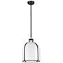 4_Pearson 12 1/4" Wide Black with Opal Glass Pendant Light more views