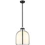 6_Pearson 12 1/4" Wide Black with Opal Glass Pendant Light more views