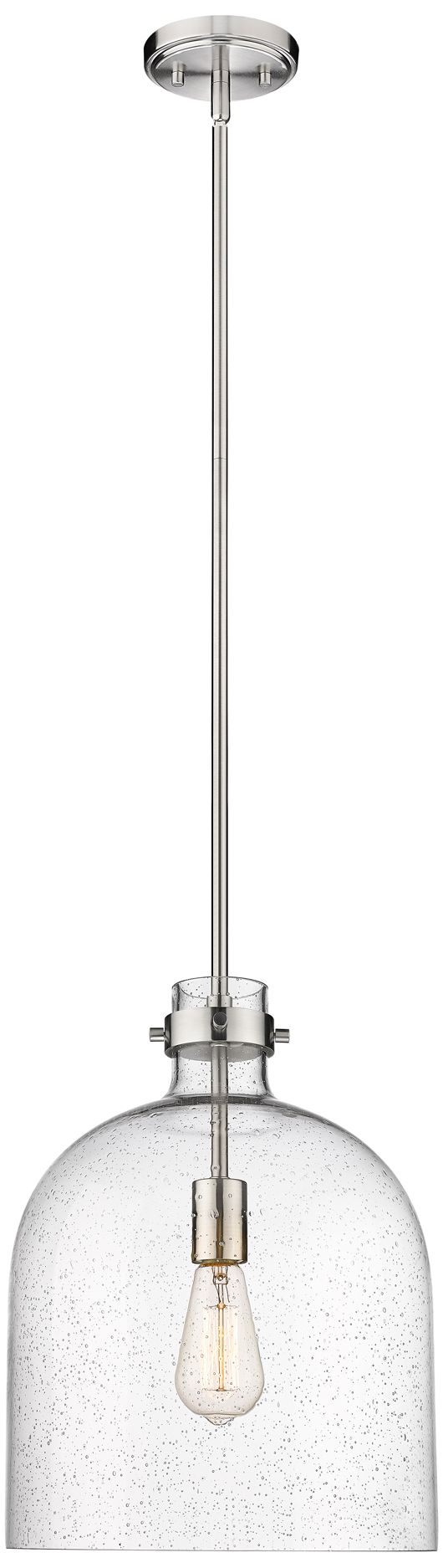 Image 4 Pearson 12" Wide Brushed Nickel Mini Pendant more views