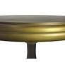 4_Pearson 18 1/2" Wide Antique Brass Round Accent Table more views