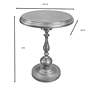 5_Pearson 18 1/2" Wide Antique Brass Round Accent Table more views