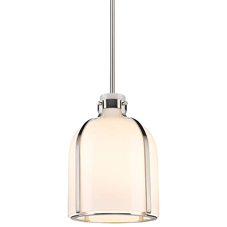 Image 1 Pearson 9 3/4" Wide Brushed Nickel Mini Pendant