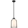 1_Pearson 9 3/4" Wide Matte Black and Opal Glass Mini Pendant