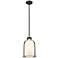 Pearson 9 3/4" Wide Matte Black and Opal Glass Mini Pendant