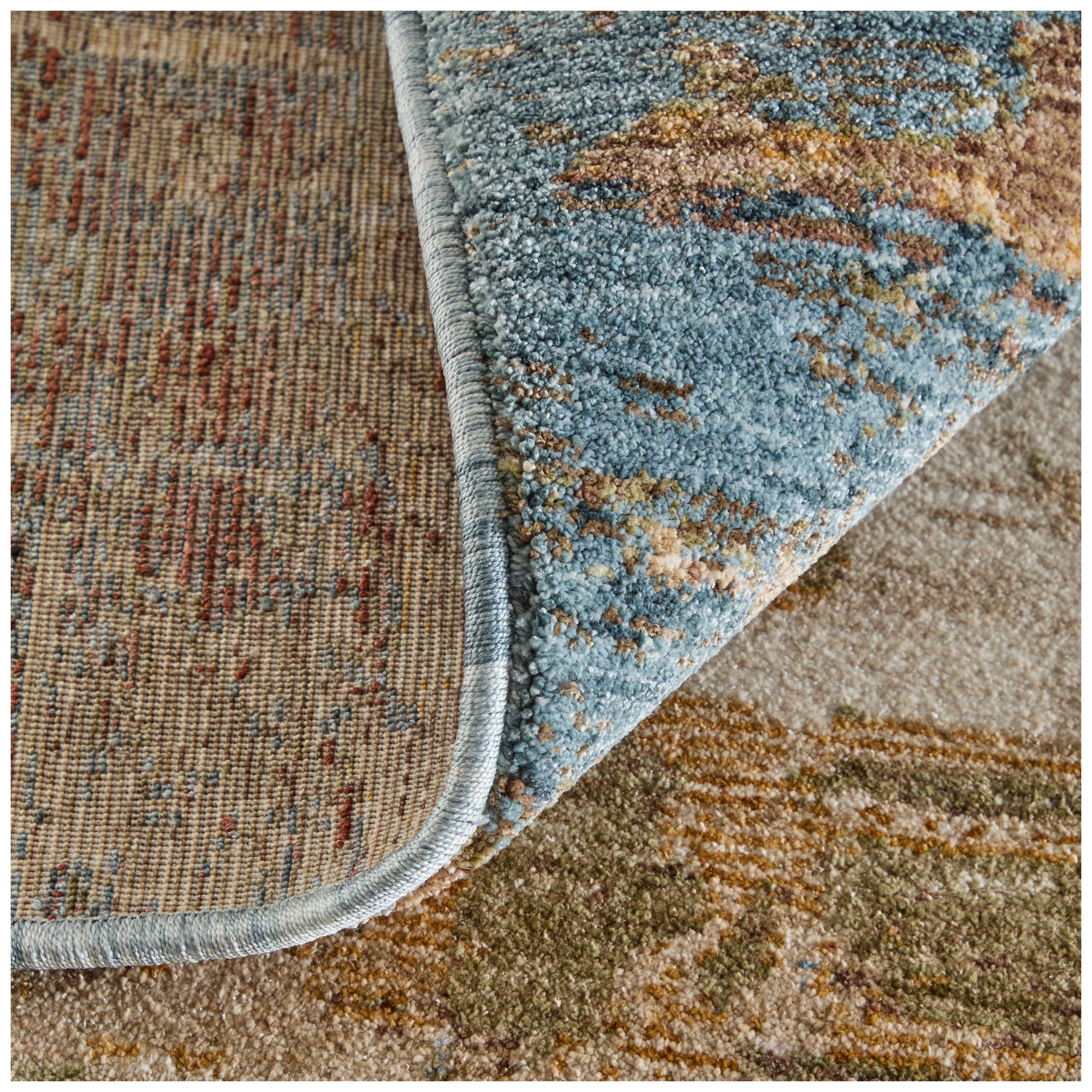 Pearson Abstract Indoor Blue Area Rug 39SCF 2' x 3'