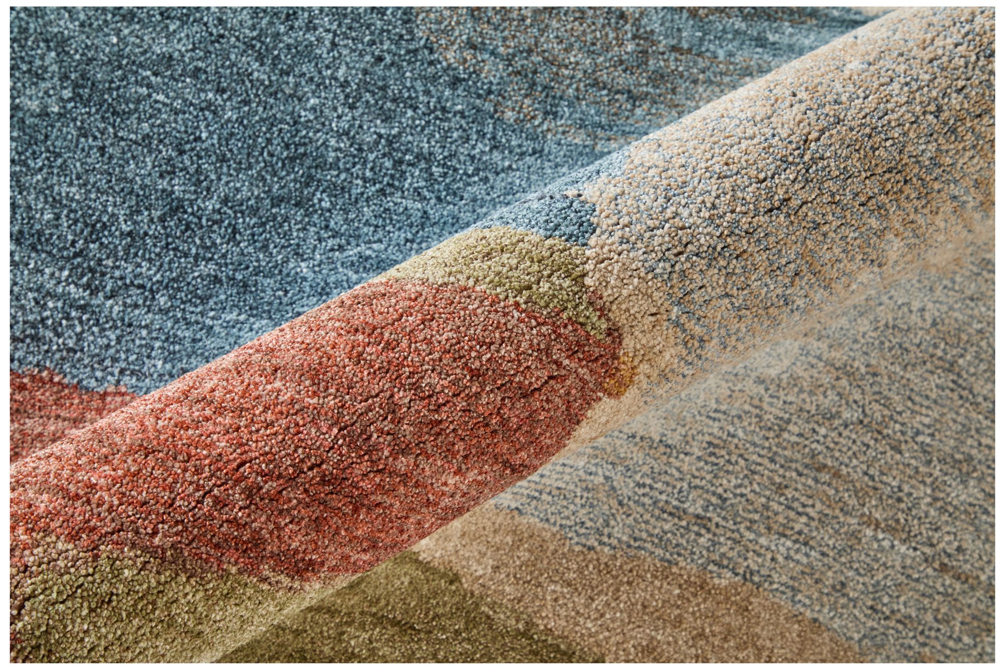 Image 6 Pearson Abstract Indoor Blue Area Rug 39SDF 2'-6" x 7'-3" more views