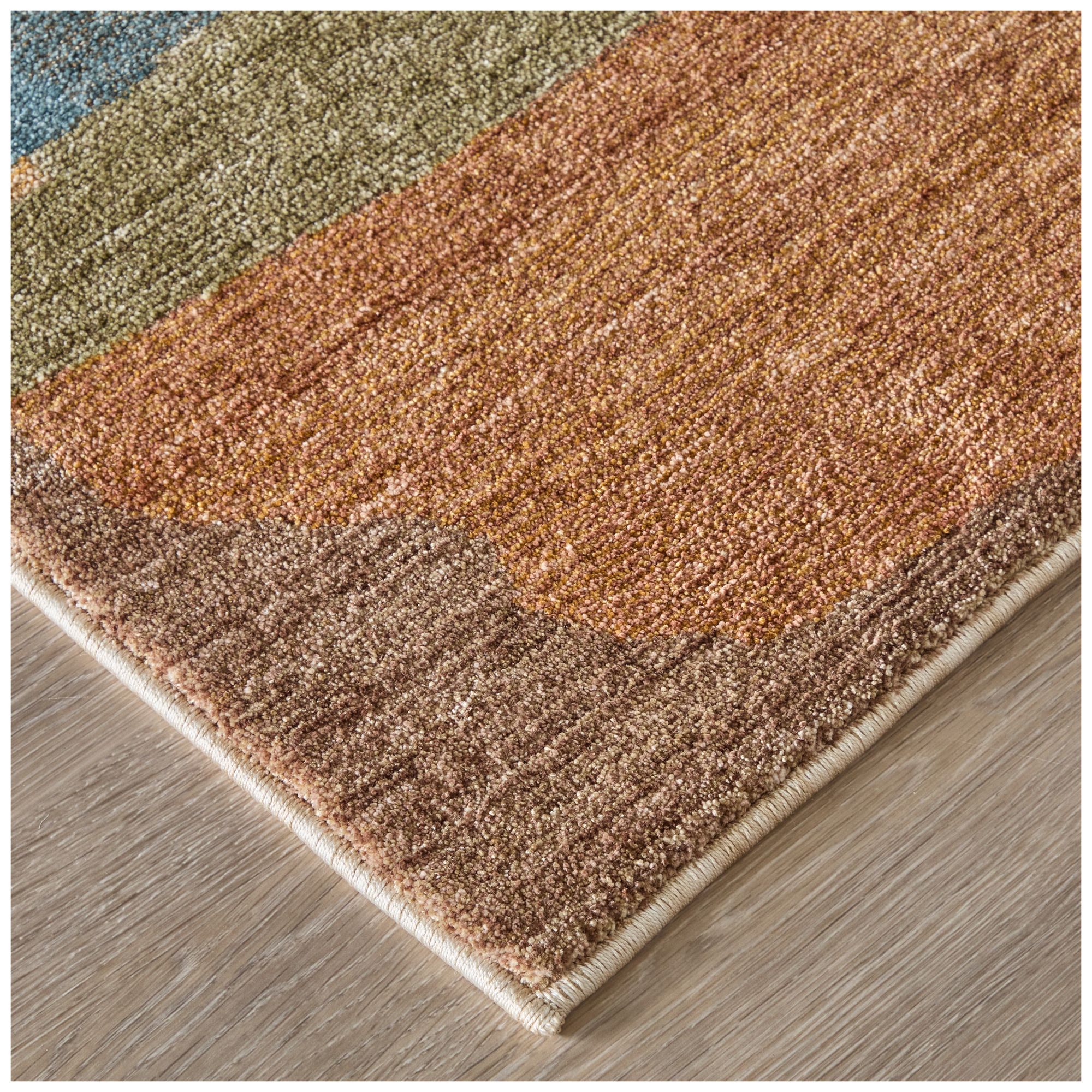 Image 4 Pearson Abstract Indoor Blue Area Rug 39SDF 5' x 7'-6" more views