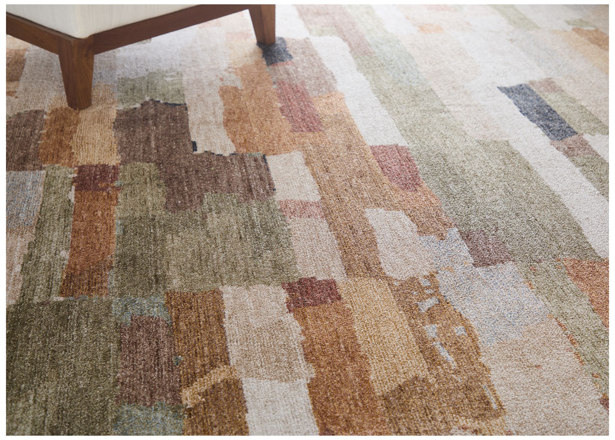 Image 2 Pearson Abstract Indoor Brown Area Rug 39SHF 2'-6" x 7'-3" more views