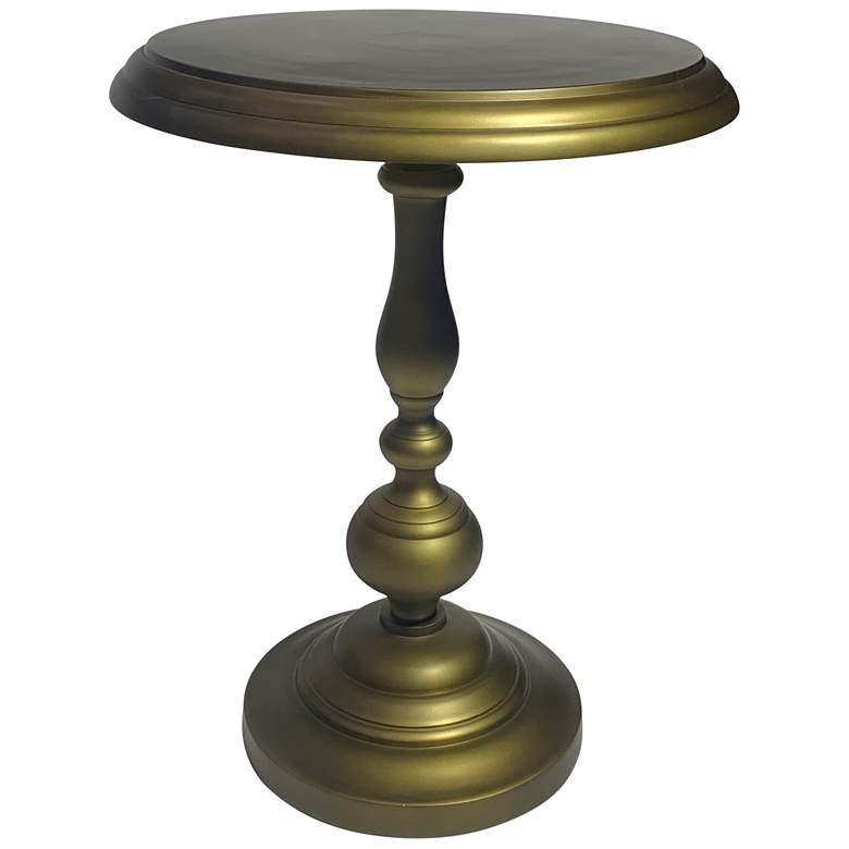 Image 1 Pearson Antique Brass Metal Accent Table