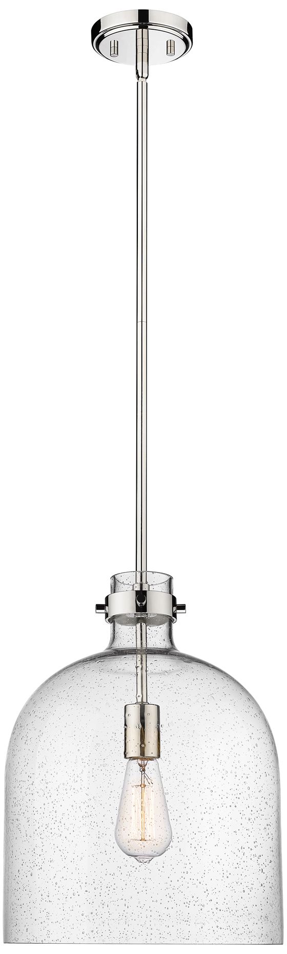 Image 3 Pearson by Z-Lite Polished Nickel 12 inch 1 Light Pendant more views