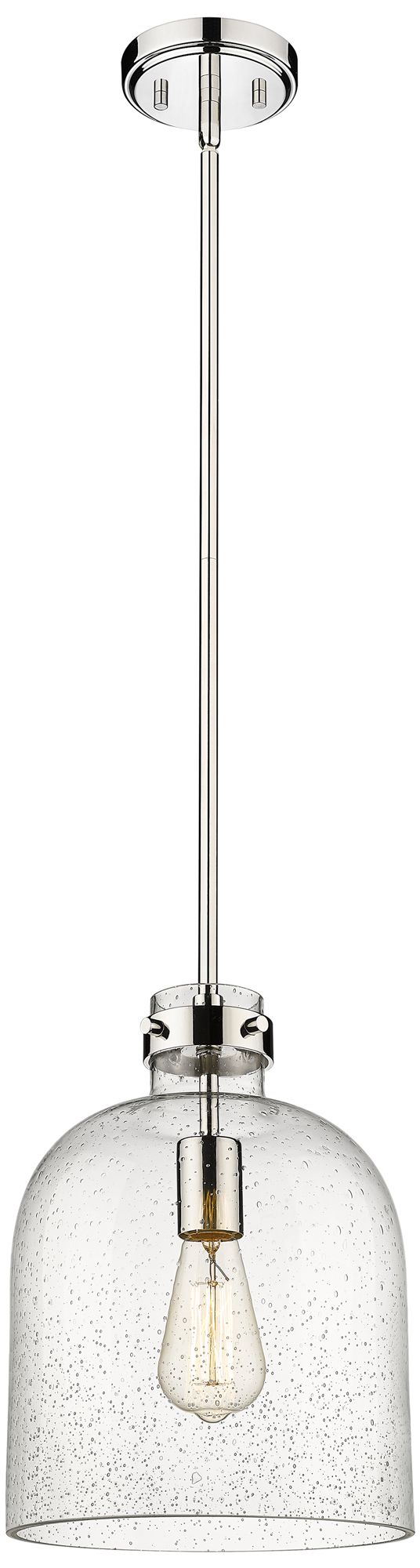 Pearson by Z-Lite Polished Nickel 9.5 inch 1 Light Pendant