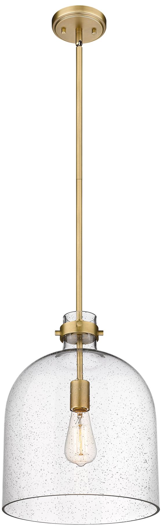 Image 5 Pearson by Z-Lite Rubbed Brass 12 inch 1 Light Pendant more views