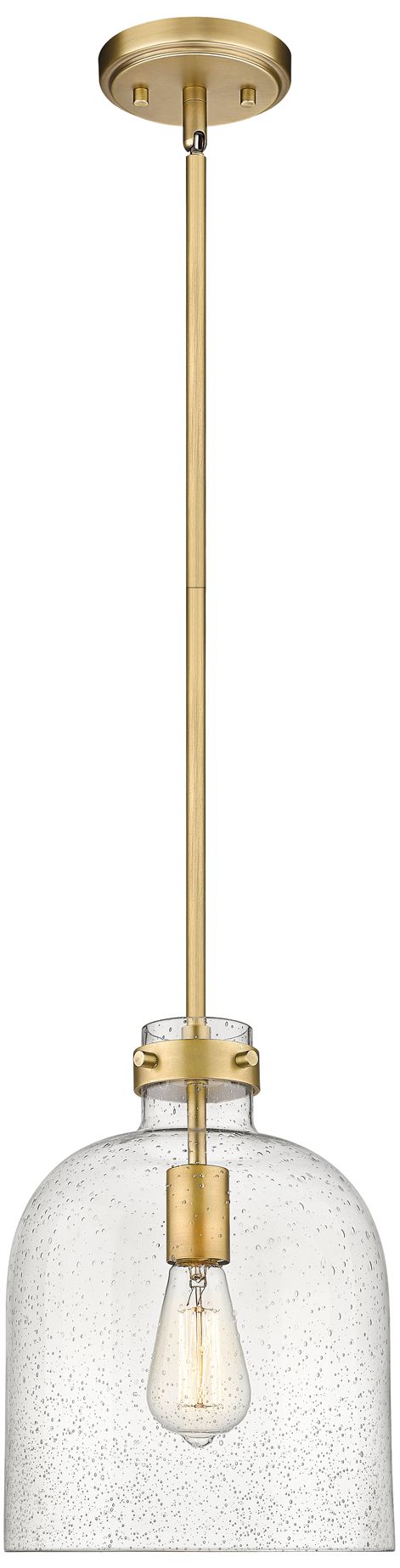 Image 4 Pearson by Z-Lite Rubbed Brass 9.5 inch 1 Light Pendant more views