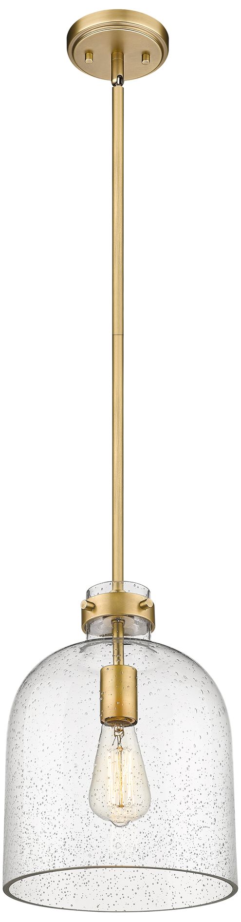 Image 5 Pearson by Z-Lite Rubbed Brass 9.5 inch 1 Light Pendant more views