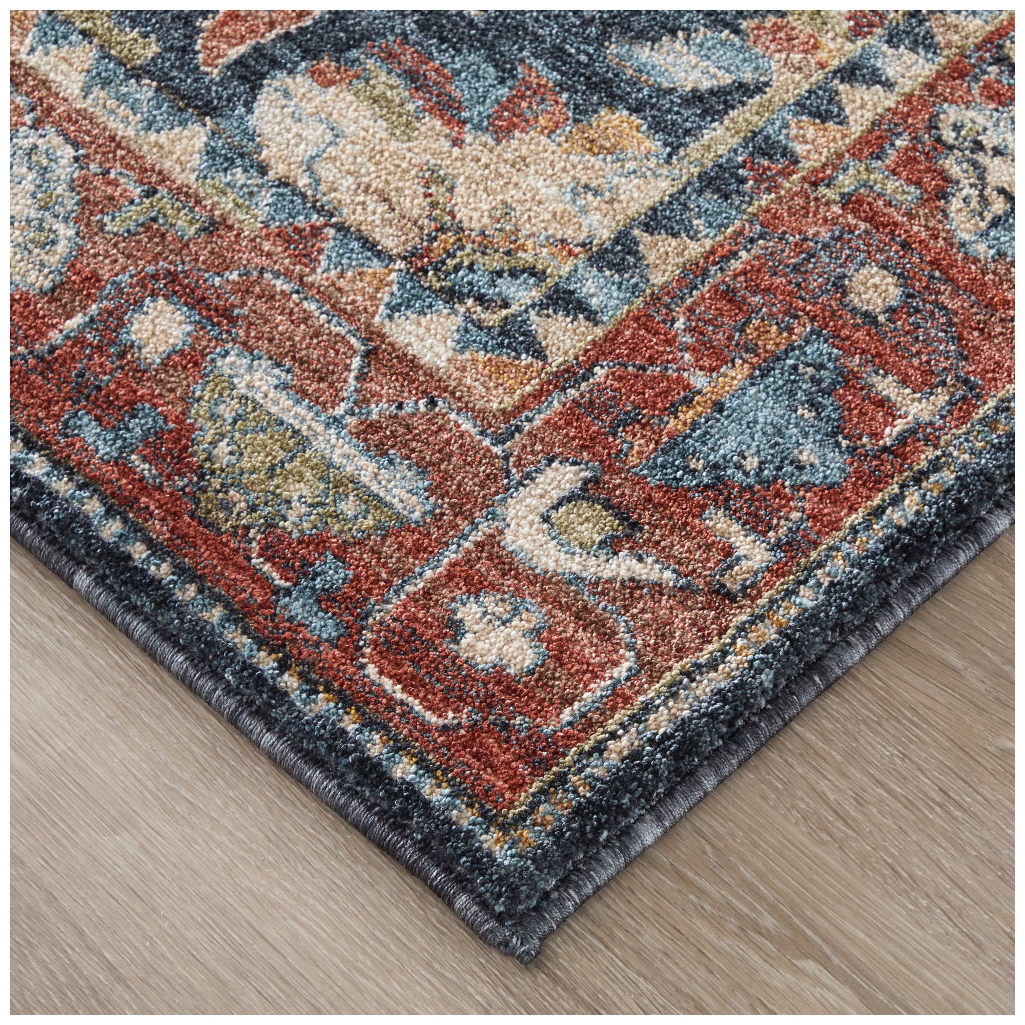Image 4 Pearson Medallion Indoor Blue Area Rug 39SGF 2'-6" x 7'-3" more views