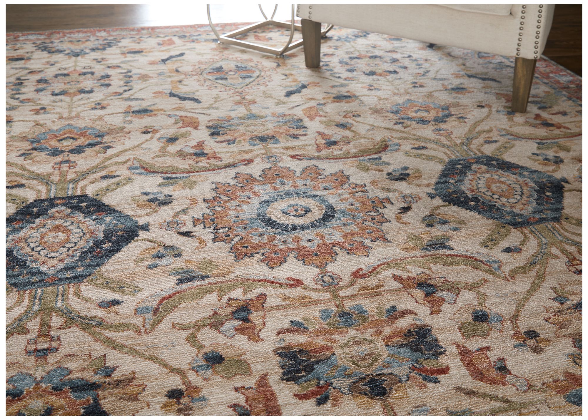 Image 2 Pearson Medallion Indoor Ivory Area Rug 39SGF 2' x 3' more views