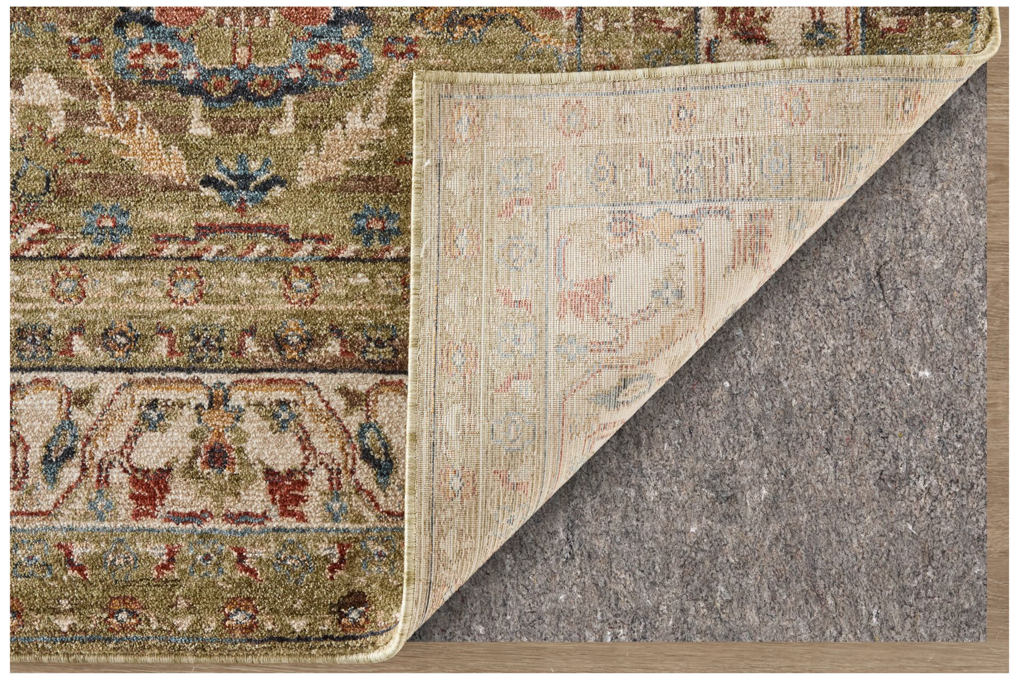 Image 5 Pearson Persian Indoor Green Area Rug 39SJF 2'-6" x 7'-3" more views