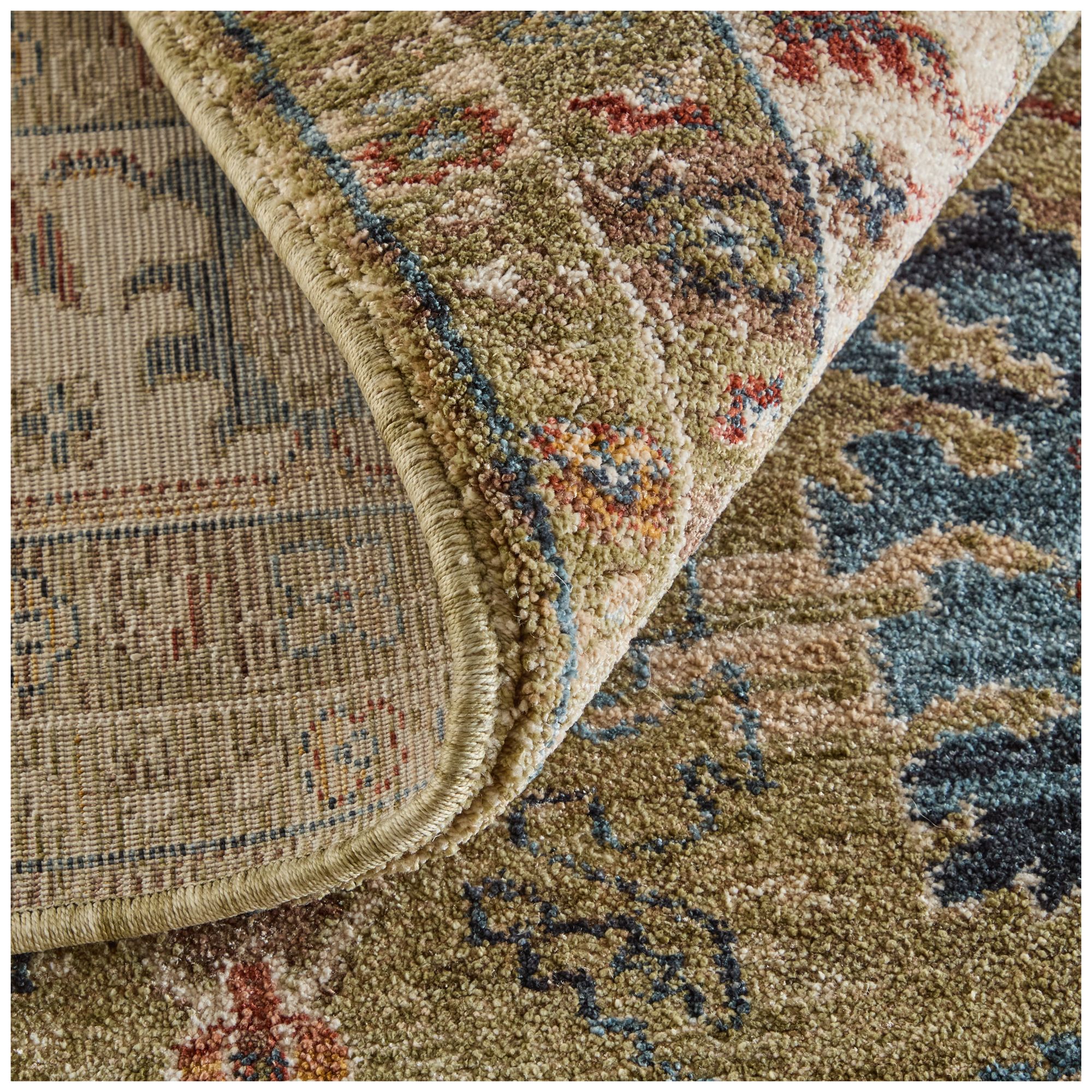 Pearson Persian Indoor Green Area Rug 39SJF 2'-6" x 7'-3"