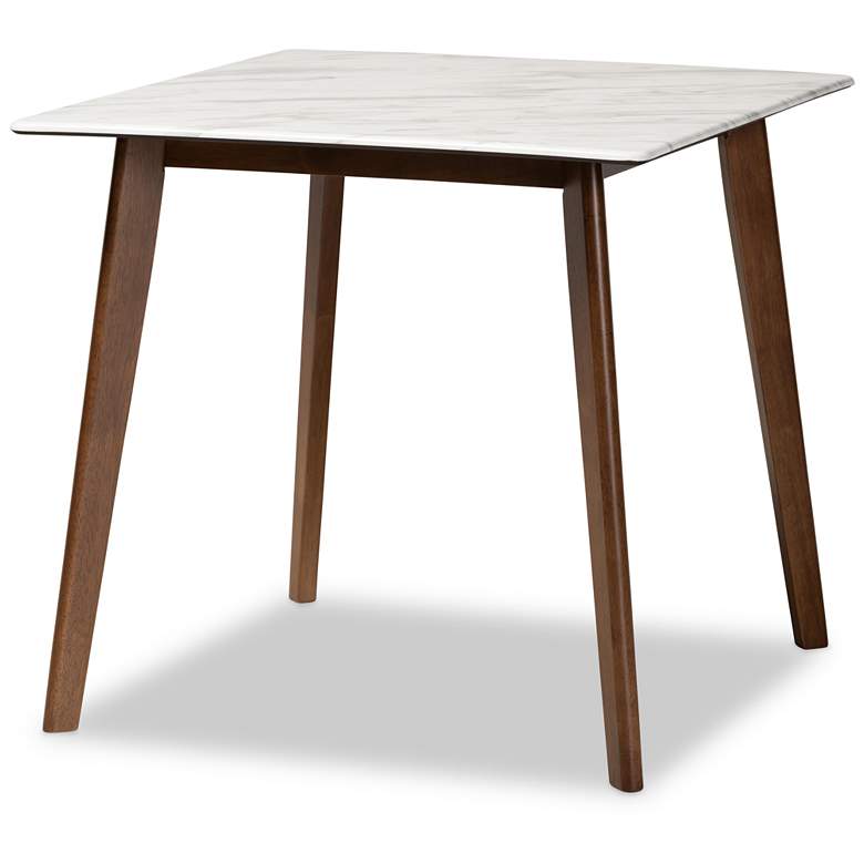 Image 3 Pearson Walnut and Gray 5-Piece Dining Table and Chair Set more views