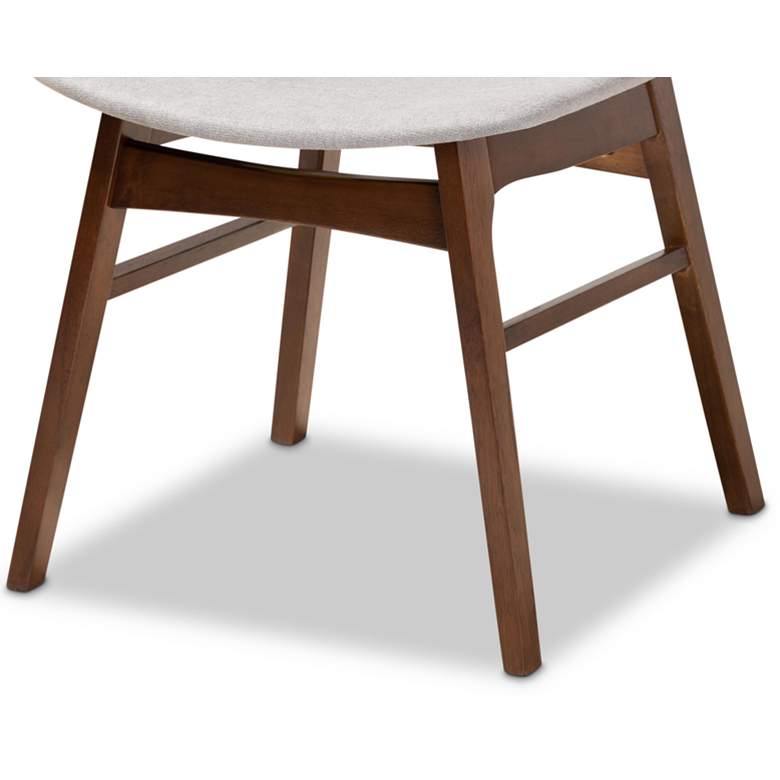 Image 6 Pearson Walnut and Gray 5-Piece Dining Table and Chair Set more views