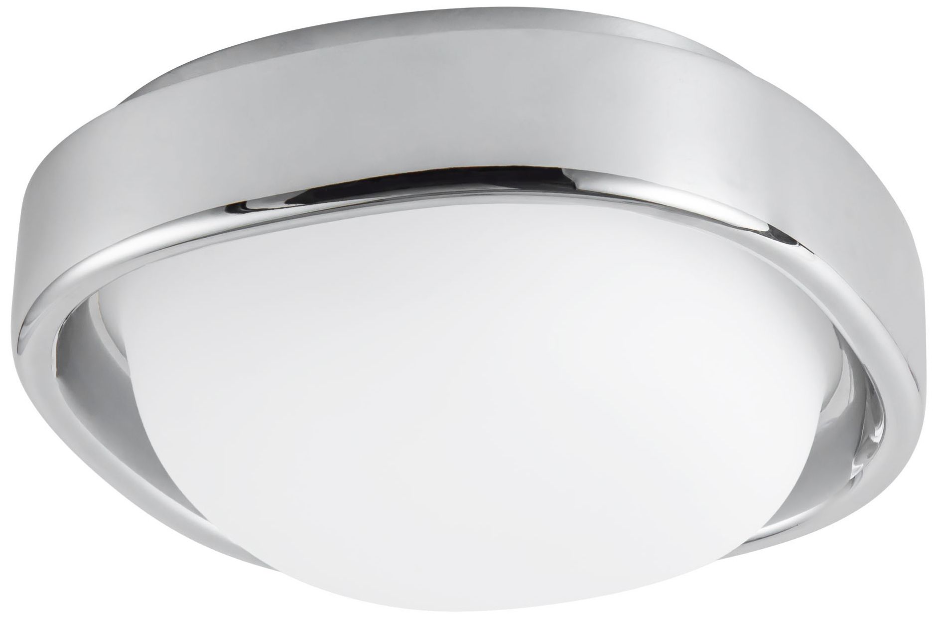 Image 4 Pebble 8-in Chrome dimmable LED Flush Mount more views