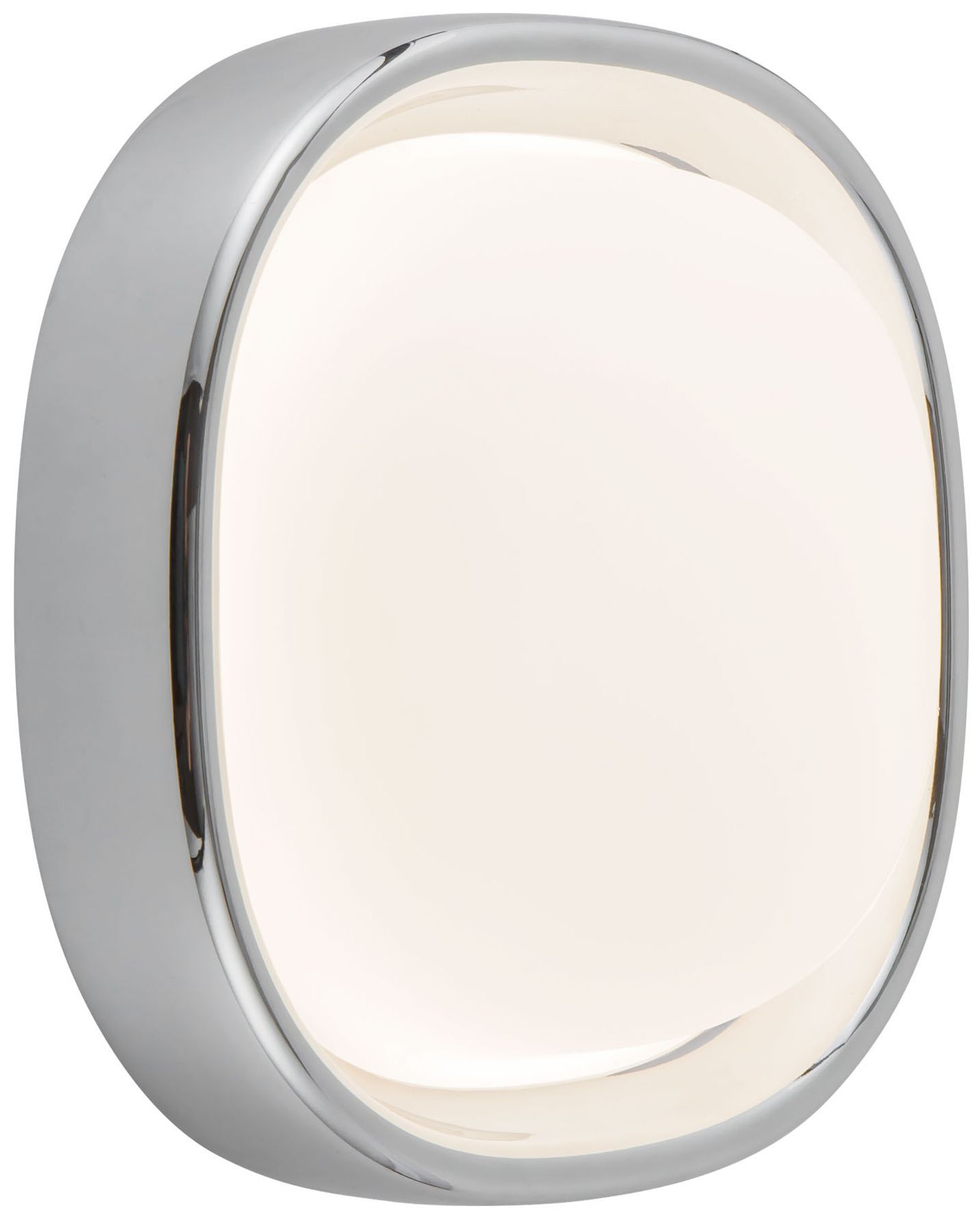 Image 5 Pebble 8-in Chrome dimmable LED Flush Mount more views