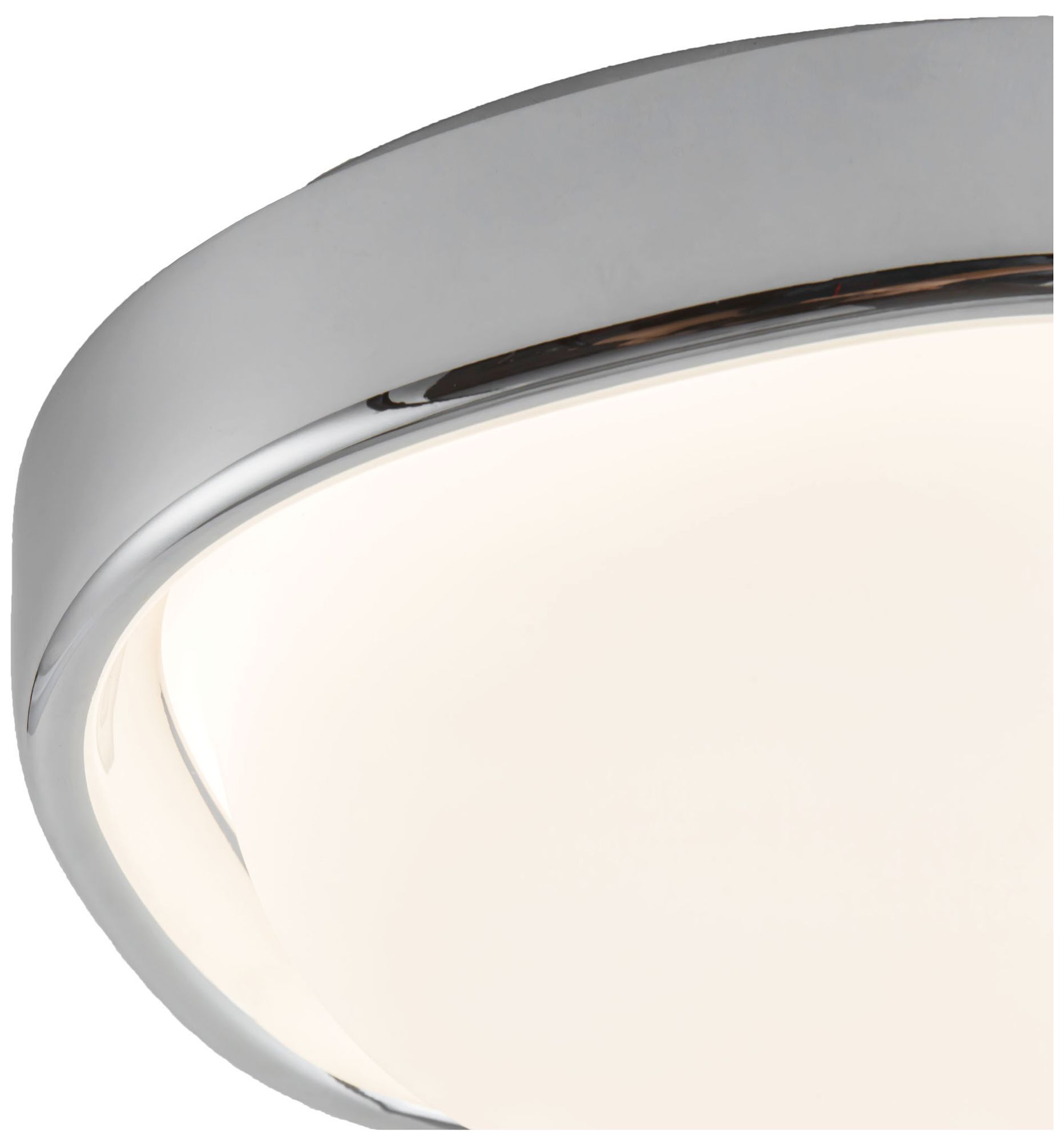 Image 6 Pebble 8-in Chrome dimmable LED Flush Mount more views