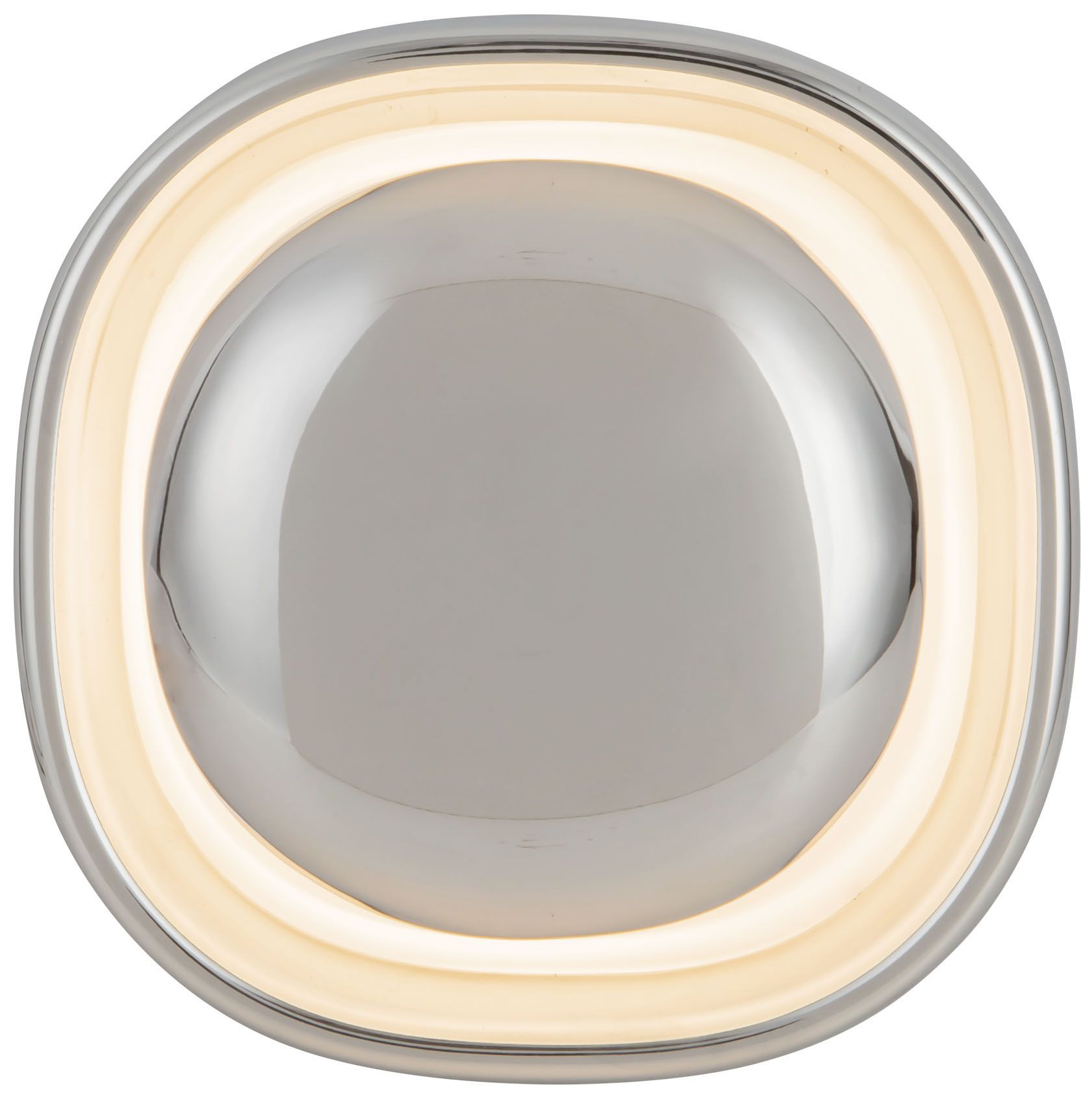 Image 2 Pebble 8-in Chrome dimmable LED Wall Sconce