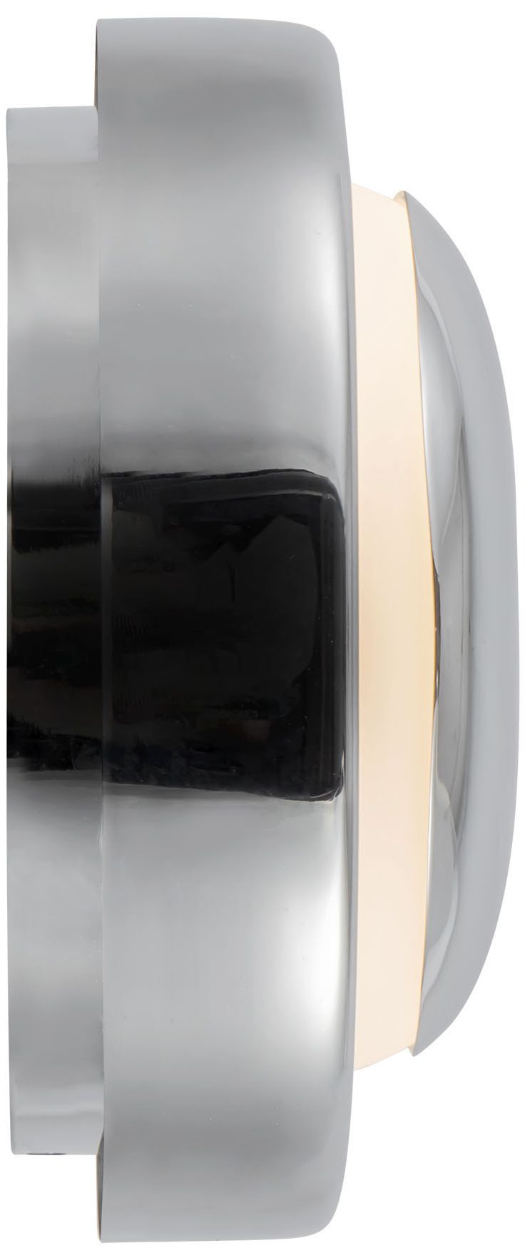 Image 4 Pebble 8-in Chrome dimmable LED Wall Sconce more views