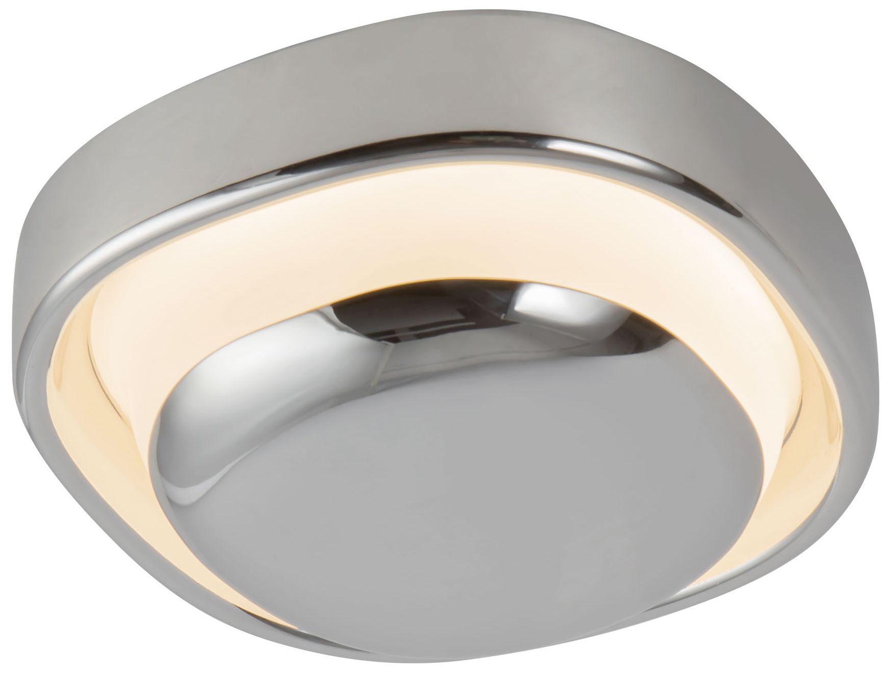 Image 5 Pebble 8-in Chrome dimmable LED Wall Sconce more views