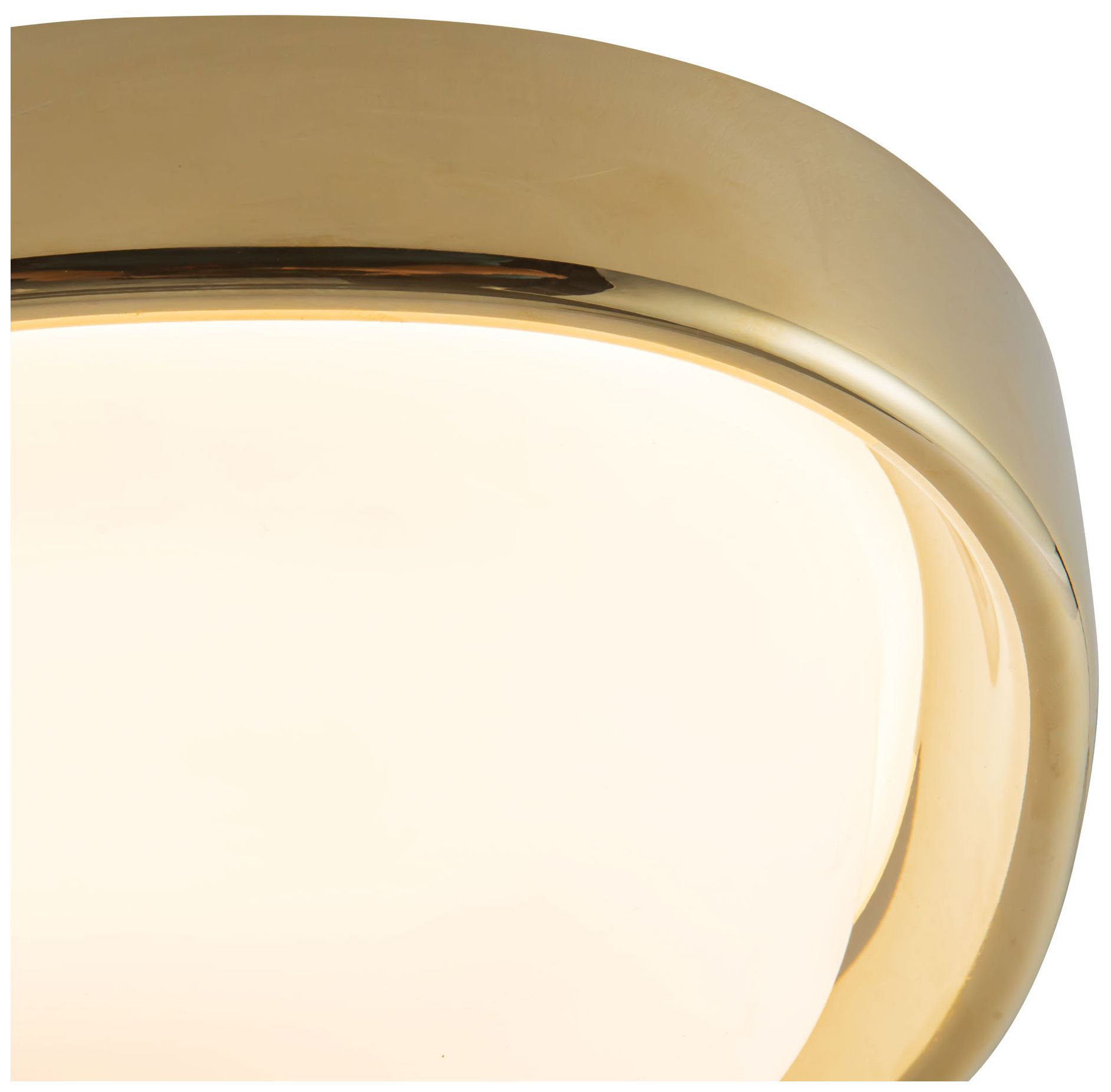 Image 6 Pebble 8-in Metallic Brass dimmable LED Flush Mount more views