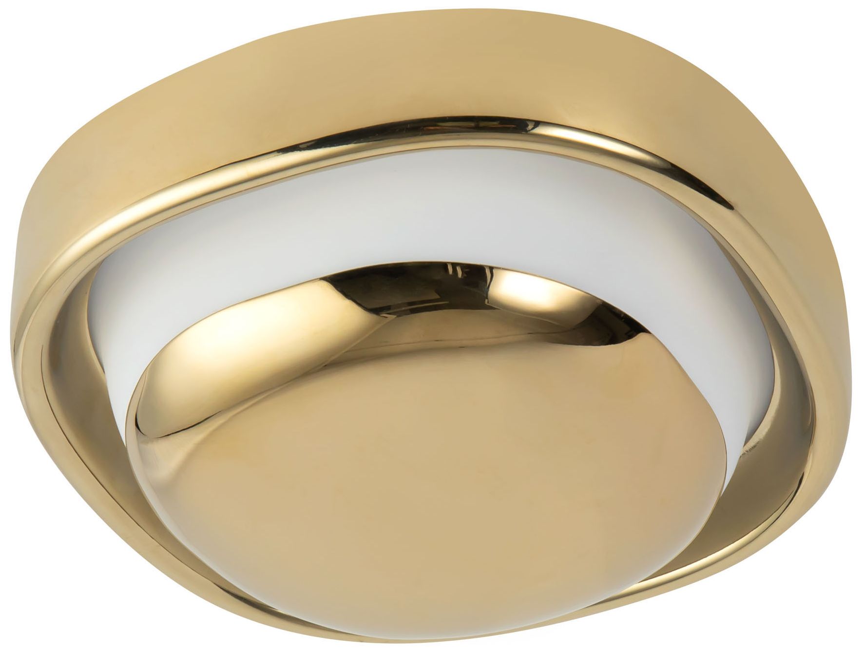 Image 7 Pebble 8-in Metallic Brass dimmable LED Wall Sconce more views