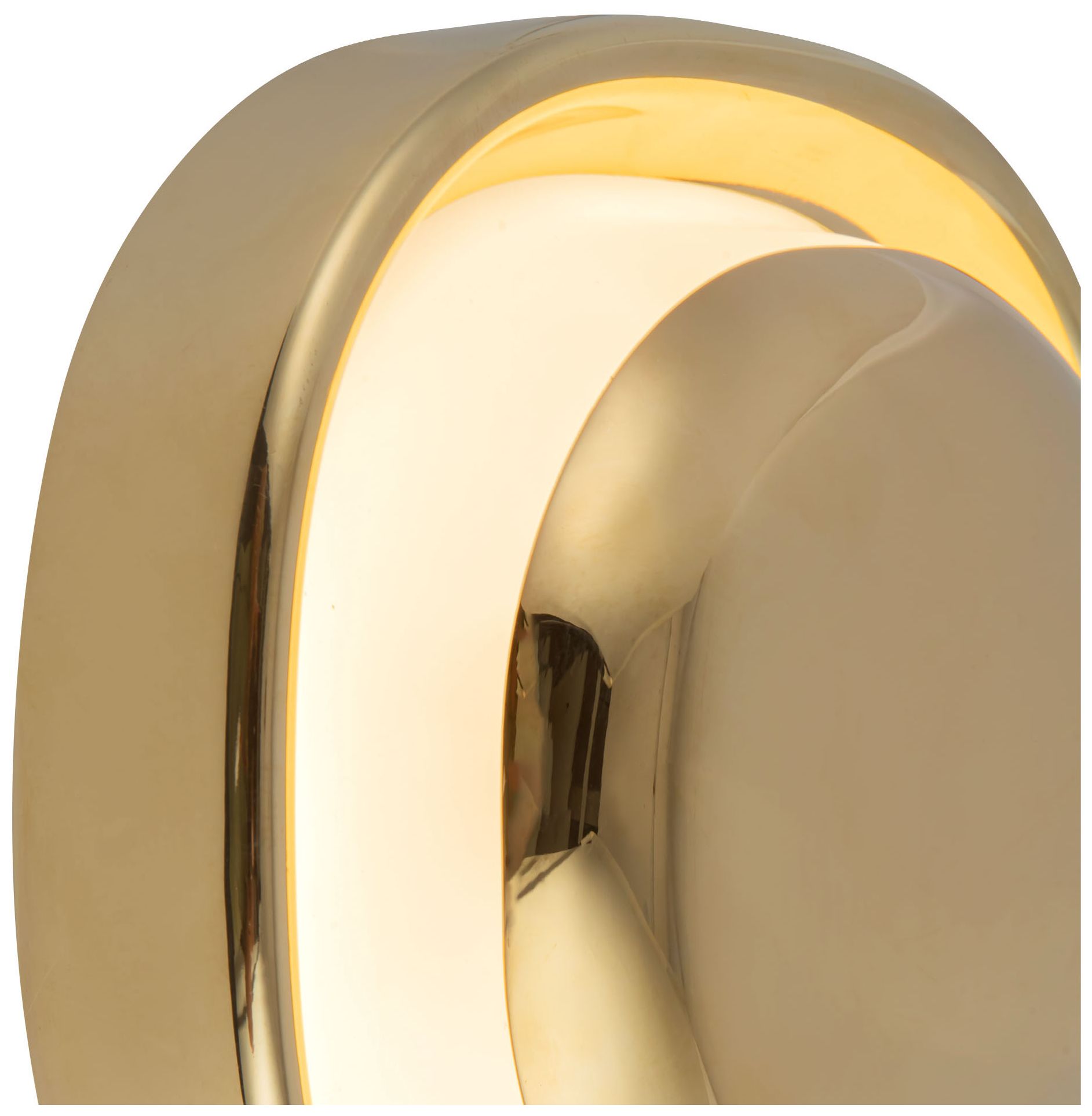 Pebble 8-in Metallic Brass dimmable LED Wall Sconce