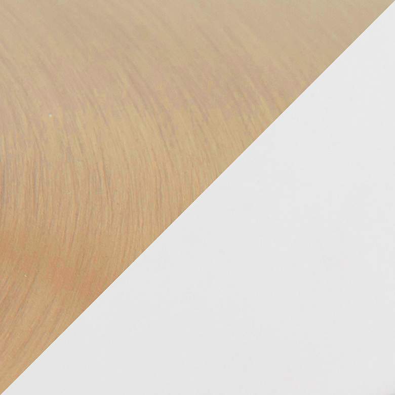 Image 3 Pebble Adjustable Dining or Bar Table Gold Metal White Wood by LumiSource more views