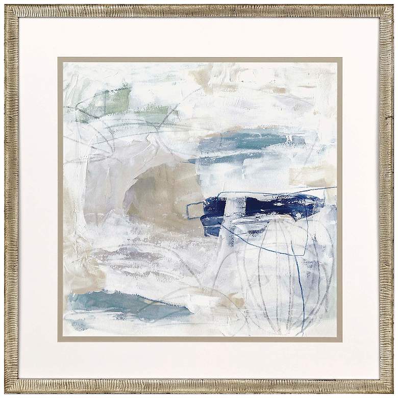 Image 1 Pebble Coast II 40"W x 40"H Framed Art