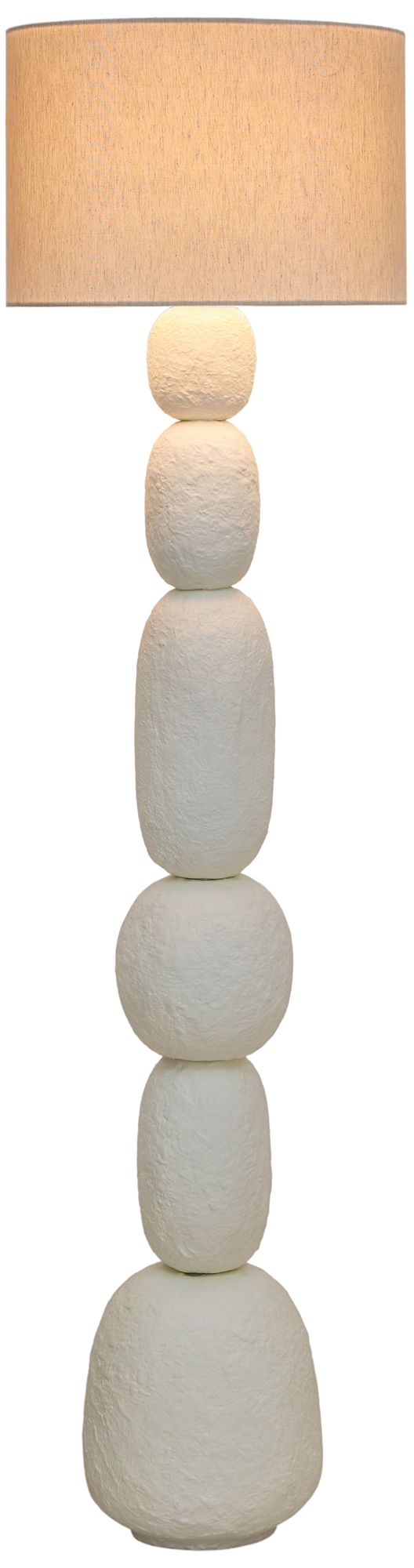 Image 5 Pebble Cream Floor Lamp more views