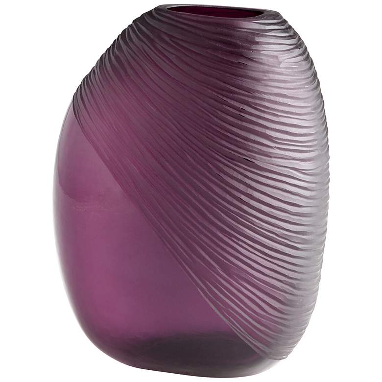 Image 1 Pebble Large 10" High Purple Glass Vase