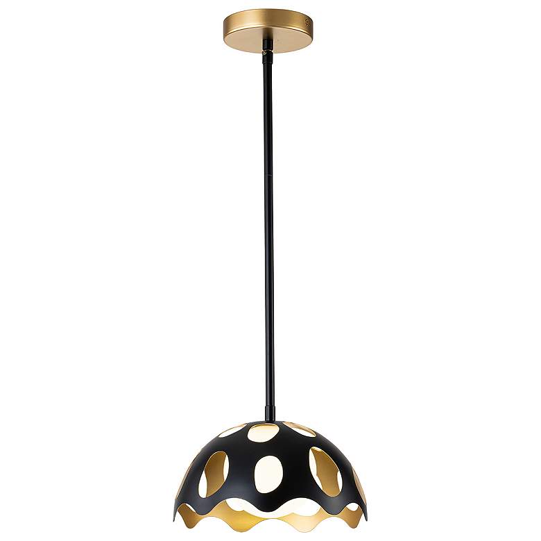 Image 1 Pebbles 10" Mini Pendant in Black