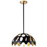Pebbles 15" Pendant in Black