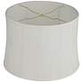 Pecan Off-White Softback Drum Lamp Shade 13x14x10 (Washer)