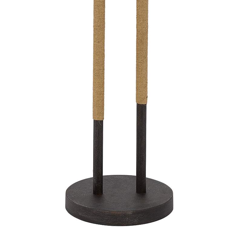 Image 3 Pecos Black Iron Tan Ropes Tree Branch Floor Lamp more views