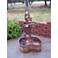 Pedestal Riverscape 48"H Heavy Gauge Copper Outdoor Fountain
