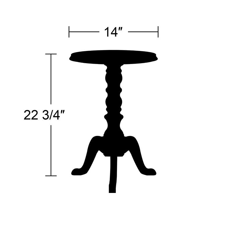 Image 3 Pedestal Table Black Wall Decal more views