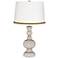 Pediment Apothecary Table Lamp with Braid Trim