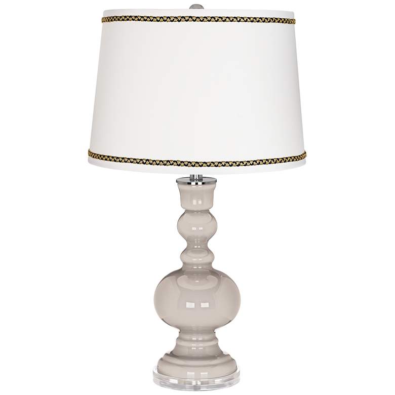 Image 1 Pediment Apothecary Table Lamp with Ric-Rac Trim