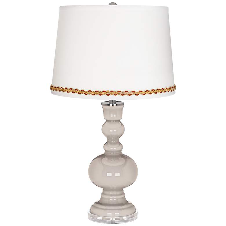 Image 1 Pediment Apothecary Table Lamp with Serpentine Trim