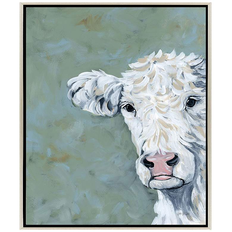 Image 1 Peekaboo Cow 30"W x 36"H Canvas Art