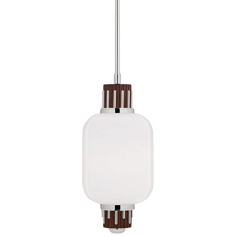Image 1 Peekskill 10 3/4" Wide Polished Nickel Mini Pendant Light