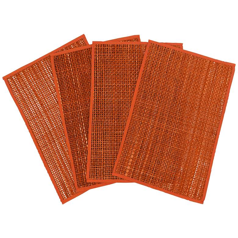 Image 1 Peele Earthy Terracotta Seagrass Placemats Set of 4