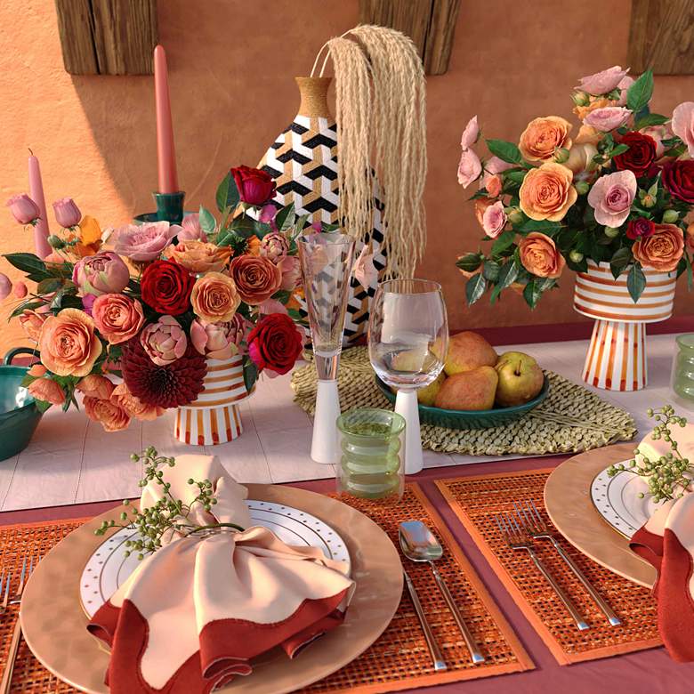 Image 4 Peele Earthy Terracotta Seagrass Placemats Set of 4 more views